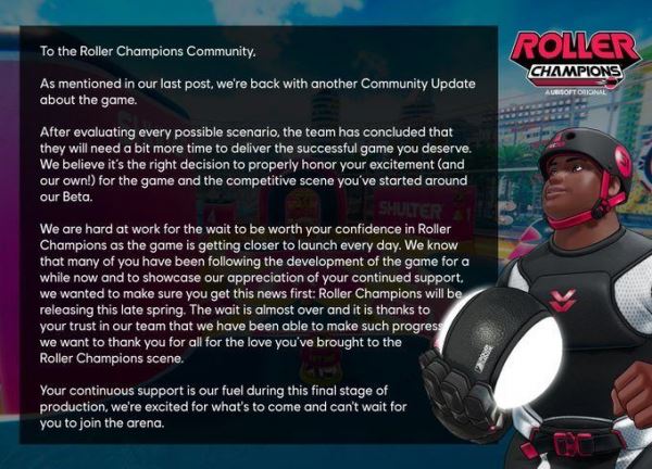 Не время доставать роликовые коньки: Ubisoft снова перенесла выпуск игры Roller Champions