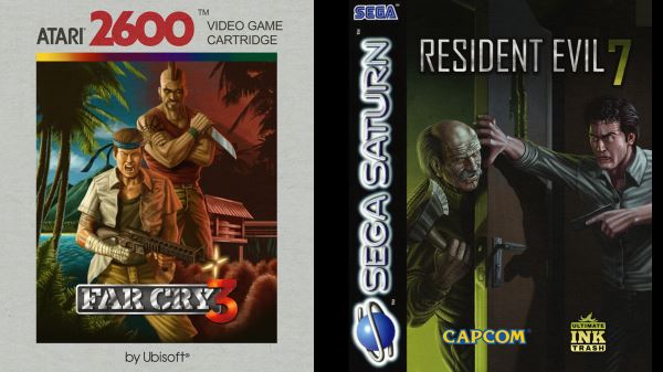 Геймер нарисовал 10 ретро-обложек для современных игр - Far Cry 3, Dark Souls, Resident Evil 7